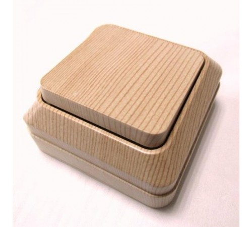 Выключатель 1-кл. открытой установки IP20 10А, сосна "Ладога"   SQ1801-0043  TDM