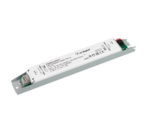 Блок питания ARV-SP24030-LONG-PFC-A (24V, 1.25A, 30W) (Arlight, IP20 Металл, 5 лет)  031104  Arlight