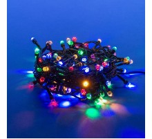 Гирлянда светодиодная  с контр. "Кристал-1"  ULD-S0800-100/DGA MULTI IP20 CRYSTAL-1   8м. 100 диодов. мультиколор. шнур зеленый.  UL-00005472  Uniel