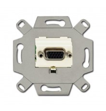 Механизм VGA-розетки/разъёма, D-type, Full HD, 15 полюсов, цвет слоновая кость  0230-0-0424   2CKA000230A0424  ABB