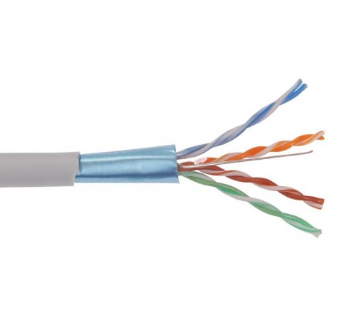 Каб. F/UTP 5E 4х2х24AWG LDPE каб. пит. 2x0,75, 305м чер.  LC3-C5E04-379  ITK
