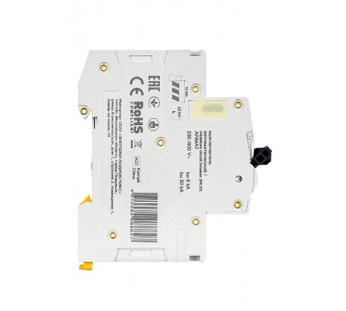 Выключатель автоматический трехполюсный M06N 3P D 2А 6кА ARMAT  AR-M06N-3-D002  IEK