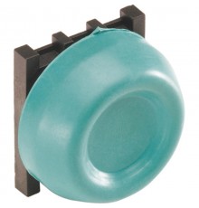 Кнопка KP6-40G зеленая с резиновым колпачком IP66 с монтажной ко лодкой  1SFA616105R4002  ABB