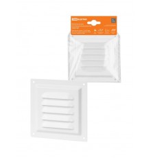 Решетка металл. 125х125, белая, с покрытием полимерной эмалью,  SQ1807-0700  TDM