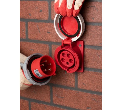 Вилка переносная 0252 3Р+РЕ+N 32А 380В IP67 EKF PROxima  ps-0252-32-380  EKF