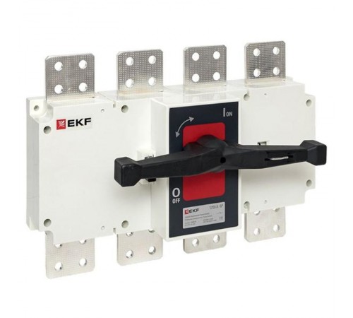 Рубильник-выключатель 1250A 4P c рукояткой управления для прямой установки PowerSwitch  psds-1250-4  EKF