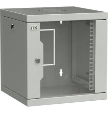 ITK LINEA WS Шкаф 10" 6U 320х310мм дверь стекл. сер.  LWS3-06U33-GF  ITK