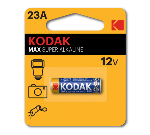 Батарейки  23A-1BL MAX SUPER Alkaline [K23A-1] (60/240/21600)  Б0017778  Kodak