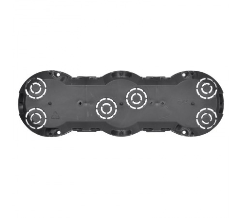 Коробка установочная 212х70х45 трехместная КМ40009 с саморезами  UKT30-212-070-045  IEK