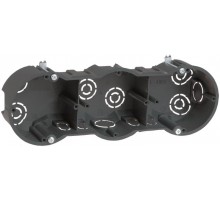 Коробка установочная 212х70х45 трехместная КМ40009 с саморезами  UKT30-212-070-045  IEK