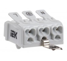 Клемма пружинная соединительная КСПнз3-L+N+PE  UKZ-B06-3P-F1-E1-10  IEK