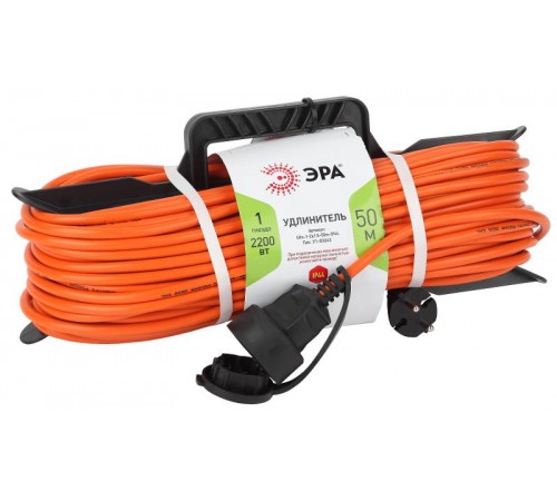 Удлинитель силовой ЭРА UFx-1-2x1.5-50m-IP44 на рамке б/з 1 гн 40м ПВС 2х1.5  Б0046823  ЭРА