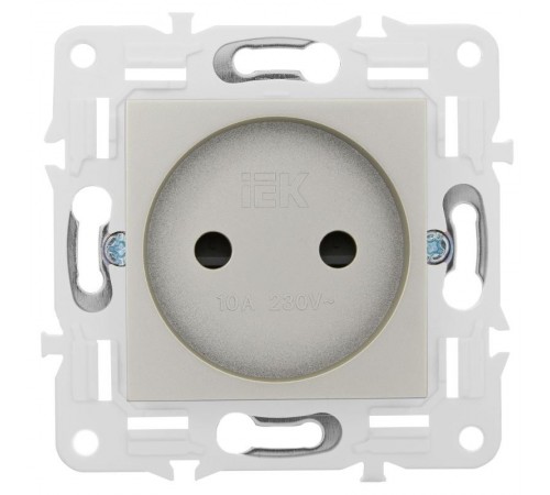SKANDY Розетка без з/к с з/ш 10А SK-R01Sh шампань  SK-R13-10-K37  IEK