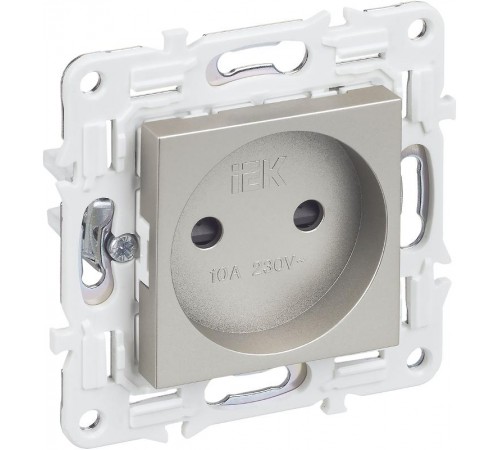 SKANDY Розетка без з/к с з/ш 10А SK-R01Sh шампань  SK-R13-10-K37  IEK