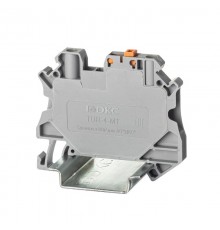 Клемма расцепительная, винтовой зажим, 2 точки подключения, 4 кв.мм, серая  TUR-4-MT  DKC