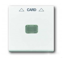 ABB Basic 55 Альп. белый Накладка карточного выключателя(мех. 2025U)  1710-0-3864   2CKA001710A3864  ABB