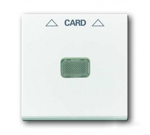 ABB Basic 55 Альп. белый Накладка карточного выключателя(мех. 2025U)  1710-0-3864   2CKA001710A3864  ABB