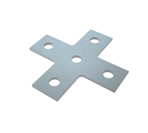 Соединительная пластина х-образная (5 отверстий) HD  USX HD  КМ-профиль