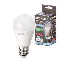 Лампа светодиодная А60-9 Вт-230 В-4000 К-E27 "СЕНСОР"  SQ0340-0234  TDM