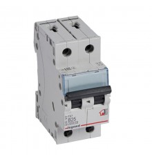 Выключатель автоматический двухполюсный TX3 6000 25А B 6кА  403988  Legrand