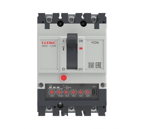 Авт. выкл. YON pro MNX125M 3P 125A 100kA при AC415V расц. ETE  MNX125M3PETE0125  DKC