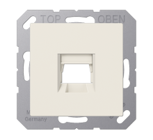 Kрышка для 1-го разъема; без видимого винта; подпружиненная шторка; термопласт; слоновая кость A1569-1WE Jung