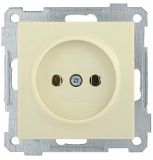 BOLERO кремовый Розетка без с/з 10А РС10-1-0-Б ERB10-K33-10  IEK