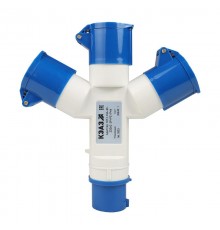 Адаптер 1013-16А-6h-220AC-2P+PE-IP44  235597  КЭАЗ