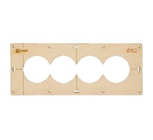 Шаблон для подрозетников c 4 отв. диам. 82 мм EKF Expert  sh-d82-4  EKF