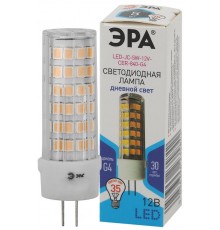 Лампа светодиодная STD LED JC-5W-12V-CER-840-G4 5Вт керамика капсула нейтральный белый свет  Б0056750  ЭРА