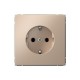 ArtGallery Песочный Розетка с заземлением, 16А, механизм, быстрозажим. клем.   GAL001243S  SE