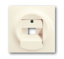 Плата центр. (накладка) для 1-постовой телекоммуникационной розетки 0213, 0216, серия impuls, цвет слонова кость  1753-0-0085   2CKA001753A0085  AB