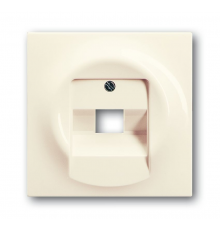 Плата центр. (накладка) для 1-постовой телекоммуникационной розетки 0213, 0216, серия impuls, цвет слонова кость  1753-0-0085   2CKA001753A0085  AB