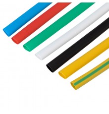 Набор термоусаживаемых трубок №15 ТУТ нг 6/3мм, 7 цветов (упак 21 шт. по 10см)  29-0115  REXANT