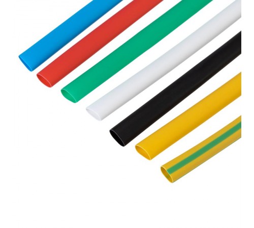 Набор термоусаживаемых трубок №15 ТУТ нг 6/3мм, 7 цветов (упак 21 шт. по 10см)  29-0115  REXANT