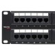 Патч-панель TERACOM PRO 19'' Cat.6 2U неэкранированная UTP 48 портов RJ-45 Dual IDC  TRP-PPNL-6UTP-2U48  EKF