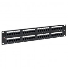 Патч-панель TERACOM PRO 19'' Cat.6 2U неэкранированная UTP 48 портов RJ-45 Dual IDC  TRP-PPNL-6UTP-2U48  EKF