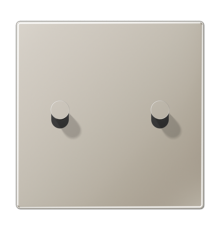 Центральная плата, 1 пост, 2 тумблера, конус; металл; нержавеющая сталь; LS1912  ES12-5K1  Jung