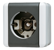 Патрон для лампы для накладного монтажа; резьба Е 14 IP44  837-14W  Jung