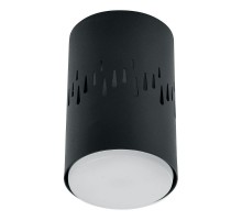 Светильник потолочный под лампу макс 12W, 230V, GX53 и подсветка 4000K, черный HL350  41454  FERON