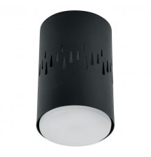 Светильник потолочный под лампу макс 12W, 230V, GX53 и подсветка 4000K, черный HL350  41454  FERON