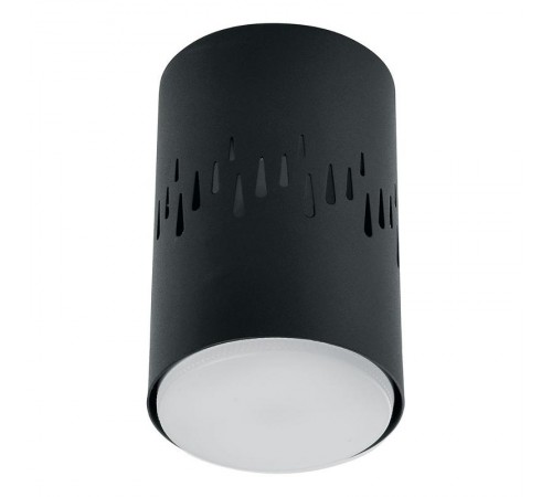 Светильник потолочный под лампу макс 12W, 230V, GX53 и подсветка 4000K, черный HL350  41454  FERON