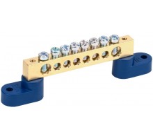 Шина N ноль на 2-угловых изоляторах ШНИ-8х12-8-У2-С  YNN10-812-8C2-K07  IEK