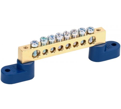 Шина N ноль на 2-угловых изоляторах ШНИ-8х12-8-У2-С  YNN10-812-8C2-K07  IEK