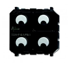 SDA-F-2.1.PB.1 Сенсор 2-клавишный/светорегулятор 1-канальный free@home, Zenit  6220-0-0236   2CKA006220A0236  ABB