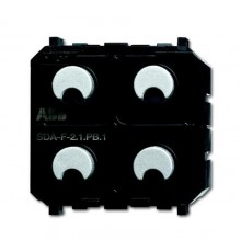 SDA-F-2.1.PB.1 Сенсор 2-клавишный/светорегулятор 1-канальный free@home, Zenit  6220-0-0236   2CKA006220A0236  ABB