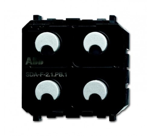 SDA-F-2.1.PB.1 Сенсор 2-клавишный/светорегулятор 1-канальный free@home, Zenit  6220-0-0236   2CKA006220A0236  ABB