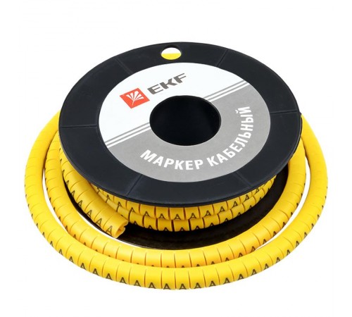 Маркер-кабельный 4,0кв.мм "A" (500шт.) (ЕС-2) EKF PROxima  plc-KM-4-A  EKF