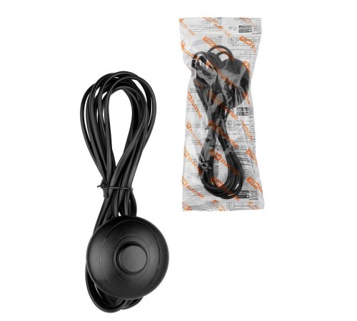 Шнур для БРА с ножным выключателем ШВВП 2х0,5 мм2 3,5 м черный  SQ1305-1062  TDM