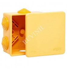 Коробка распределительная Тусо для о/п, 85х85х40мм (оранж)не распр.горение  67040НГ  Рувинил